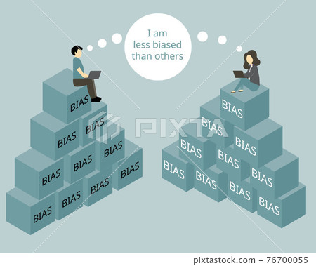 The bias blind spot is the cognitive bias which has tendency of people to see themselves as less biased than others The bias blind spot is the cognitive bias which has tendency of people to see themselves as less biased than others 76700055