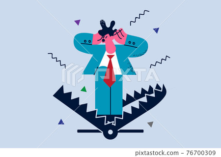 Business risks and fears concept Business risks and fears concept 76700309