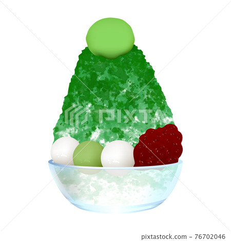 Shaved ice (matcha cream shiratama) 76702046