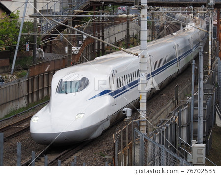 Shinkansen N700S J9 formation near Yamashina 76702535