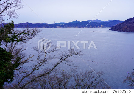 東日本大地震10年後的女川灣（2021年3月宮城縣女川町） 76702560