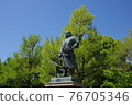 Statue of Saigo in the fresh green Ueno 76705346