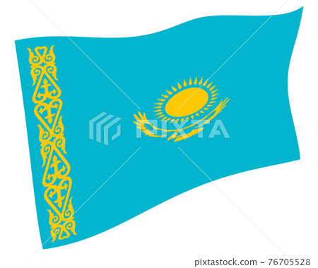 Kazakhstan national flag icon 76705528