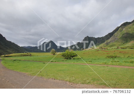 夏威夷，瓦胡島，Kaneohe 區，古蘭尼牧場，電影《侏羅紀公園》的取景地 76706132