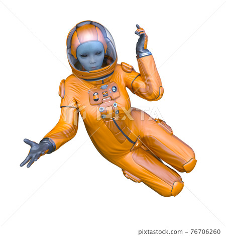 Astronaut alien Astronaut alien 76706260