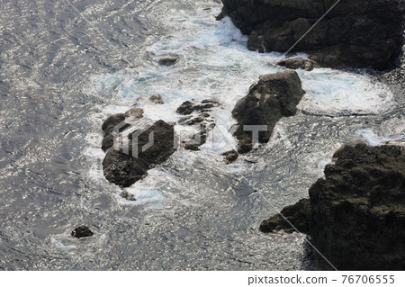 Muroto Geopark, a rocky reef near the tip of Cape Muroto 76706555