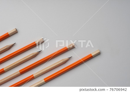 Pencils isolated on white background 76706942