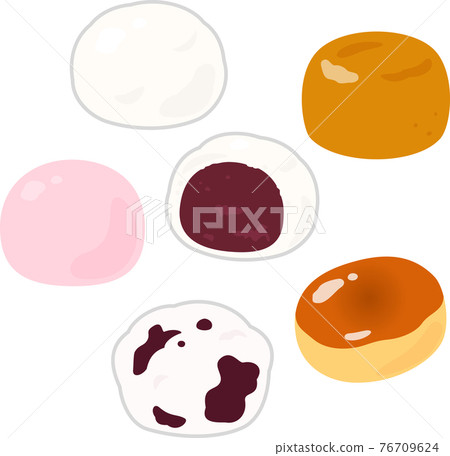 各種日本包子的插圖集 各種日本包子的插圖集 76709624