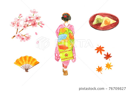 京都水彩插圖集 京都水彩插圖集 76709827