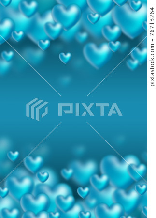 從上到下冒泡的淺藍色三維心形圖垂直其他顏色可選 76713264