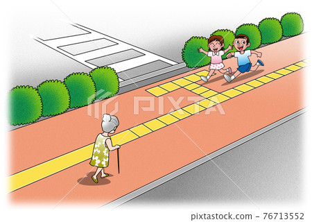Sidewalk, Braille block 76713552