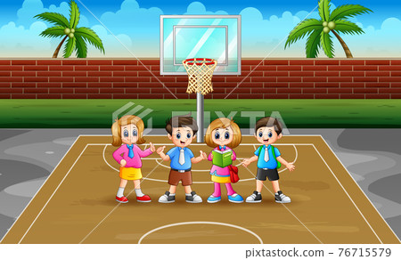 children, court, playground 76715579