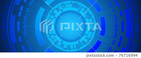 Abstract circle digital background, smart lens technology 76716994
