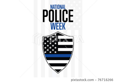 National Police Week. Holiday concept. Template for background, banner, card, poster with text 76718266