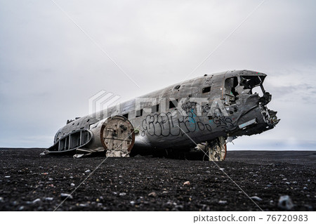 The wreckage of the crashed aircraft The wreckage of the crashed aircraft 76720983