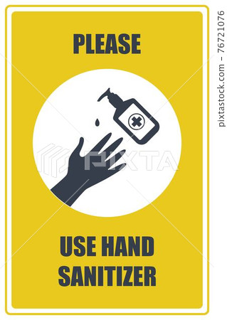 Use hand sanitizer sticker 3 Use hand sanitizer sticker 3 76721076