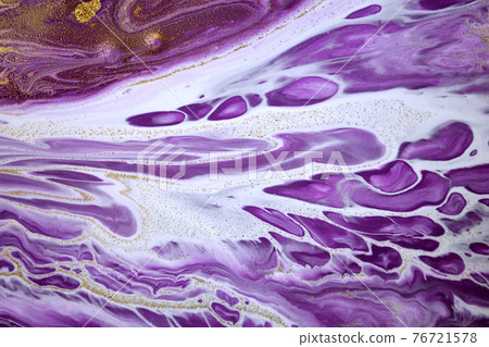 Marble purple acrylic texture. Agate ripple background. 76721578
