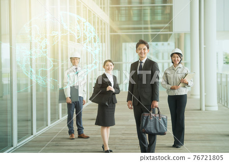 Business and digital worker image 76721805