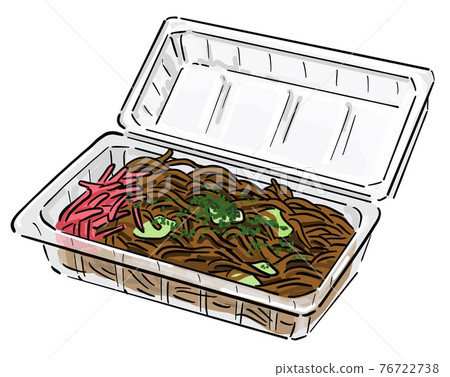 Yakisoba with stalls Yakisoba with stalls 76722738