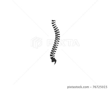 Human spine, anatomy, backbone icon. Vector illustration. Human spine, anatomy, backbone icon. Vector illustration. 76725015