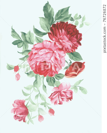 色彩豐富的花卉素材組合和設計元素 色彩豐富的花卉素材組合和設計元素 76726872