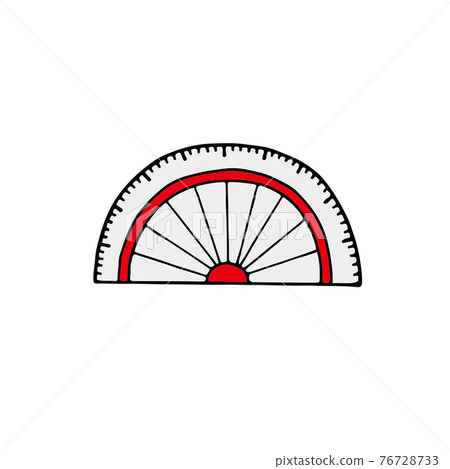 Illustration of protractor - Stock Illustration [76728733] - PIXTA
