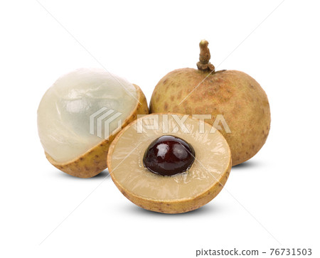 longan isolated on white background 76731503