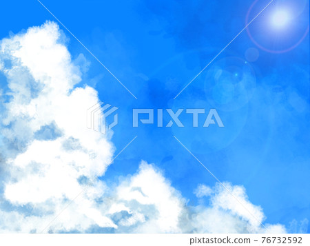 夏天的天空耀斑 76732592
