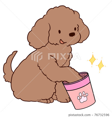 A happy poodle to wash your feet 76732596