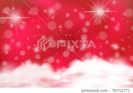 Magic fairy tale red sky background 76732771