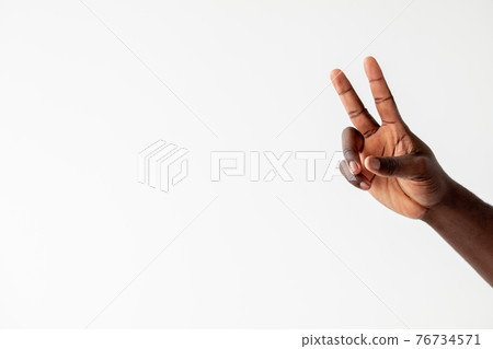 peace gesture black lives matter support encourage 76734571