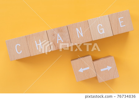 Change, reform, improvement | Blocks with "CHANGE" written on them 76734836