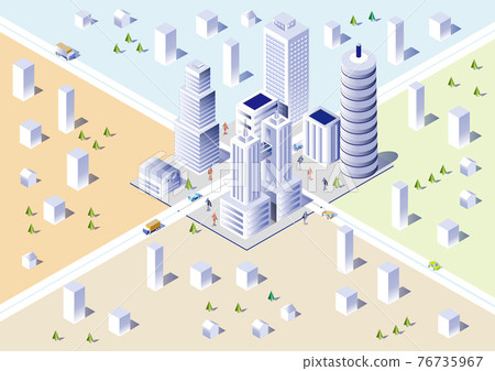 Urban isometric Urban isometric 76735967