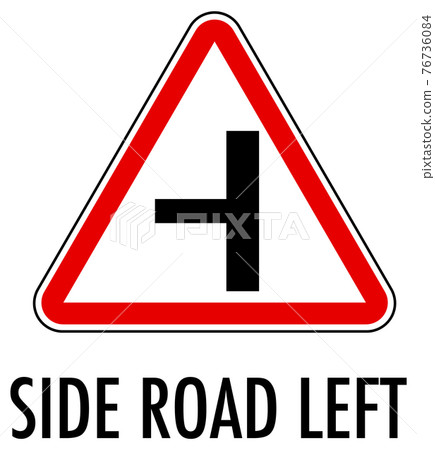 Red traffic sign on white background 76736084