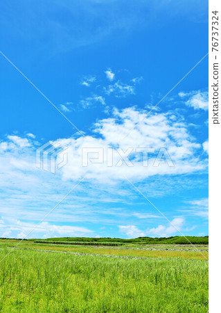 Okinawa Hateruma Island Blue Sky Land Okinawa Hateruma Island Blue Sky Land 76737324
