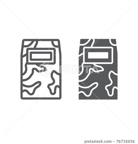 Military handle shield line and glyph icon, protection and military, armour sign, vector graphics, a linear pattern on a white background. Military handle shield line and glyph icon, protection and military, armour sign, vector graphics, a linear pattern on a white background. 76738856