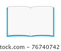 Illustration of plain notebook 76740742