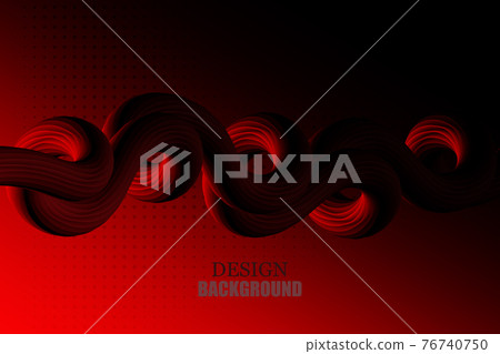 Abstract geometric background of horizontal wave liquid flow design element 76740750