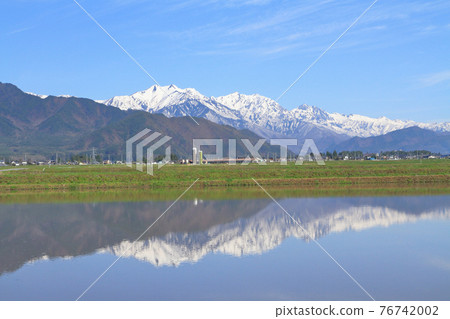 春天在北阿爾卑斯山，立山山頂 76742002