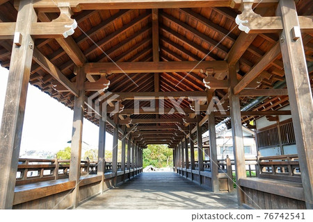 Wooden crossing corridor 76742541