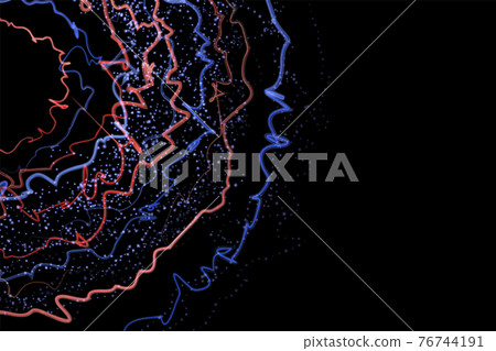 Lightning vector round abstract dark background illustration. Lightning vector round abstract dark background illustration. 76744191