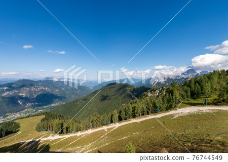 Landscape in Julian Alps Val Canale Valley - Friuli Venezia Giulia Italy Landscape in Julian Alps Val Canale Valley - Friuli Venezia Giulia Italy 76744549