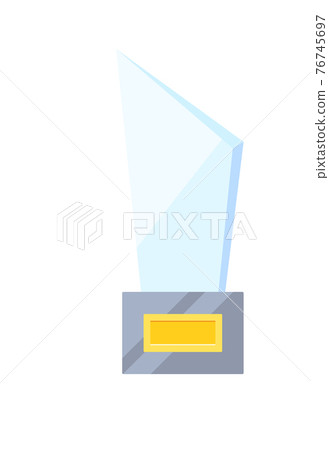 Award glass winner prize for achievement isolated Award glass winner prize for achievement isolated 76745697