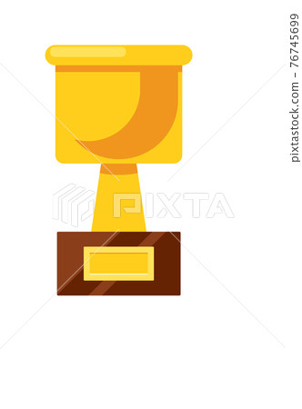 Award prize victory gold goblet isolated on white Award prize victory gold goblet isolated on white 76745699