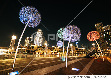 Dubai flower lanterns 76745849