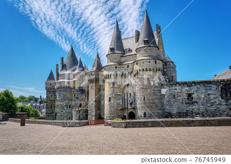 Chateau de Vitre castle in Brittany, France 76745949