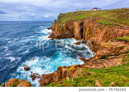Land's End cape in Cornwall, England 76746260