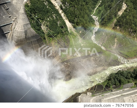 Kurobe Dam Rainbow Sightseeing Water Discharge 76747056