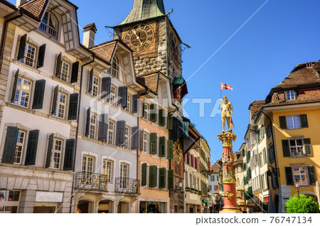 Solothurn city, Switzerland, historical Old town center Solothurn city, Switzerland, historical Old town center 76747134