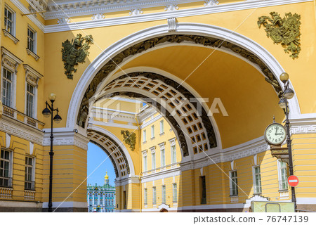 Archs leading to the Winter Palace, Sain Petersburg, Russia 76747139